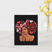 Zwarte Geschiedenis Is Mijn Valentijn Maand Valent Kaart (Gele Bloem)