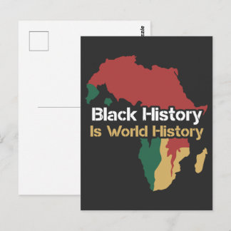 Zwarte Geschiedenis Is Wereld Geschiedenis Briefkaart