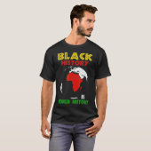 Zwarte geschiedenis is wereldgeschiedenis - Afrika T-shirt (Voorkant volledig)