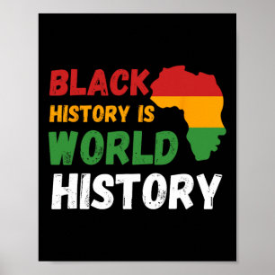 Zwarte Geschiedenis Is Wereldgeschiedenis Maand Af Poster