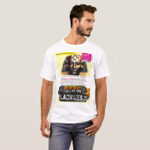 ZWARTE GESCHIEDENIS JEZUS IS ZWART MANNEN T-SHIRT (Voorkant volledig)