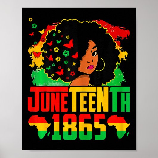 Zwarte Geschiedenis Juneteenth Is Mijn Onafhankeli Poster (Voorkant)