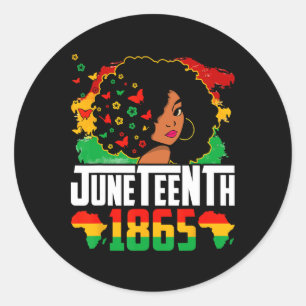 Zwarte Geschiedenis Juneteenth is Mijn Onafhankeli Ronde Sticker