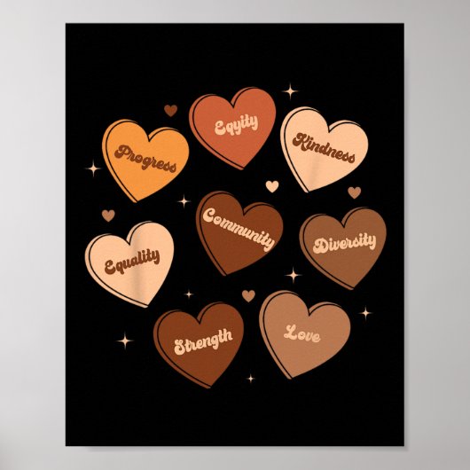 Zwarte geschiedenis kent diversiteit Equity Melani Poster (Voorkant)