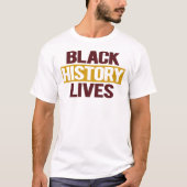 Zwarte Geschiedenis Leeft T-shirt (Voorkant)