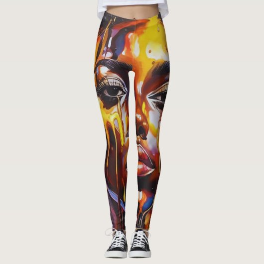 zwarte geschiedenis leggings (Voorkant)