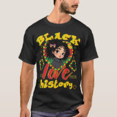 Zwarte Geschiedenis Liefde T-shirt (Voorkant)