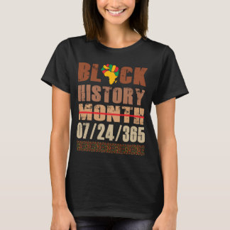 Zwarte Geschiedenis Maand 2022 Melanine Trots Shir T-shirt