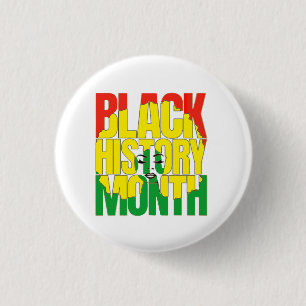 ZWARTE GESCHIEDENIS MAAND 2024 RONDE BUTTON 3,2 CM