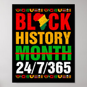 Zwarte Geschiedenis Maand 247365 Afro-Amerikaanse  Poster