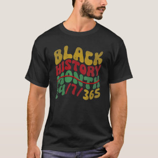 Zwarte Geschiedenis Maand 247365 Groovy Afrikaanse T-shirt