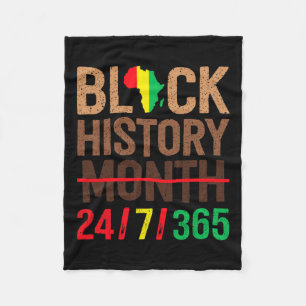 Zwarte Geschiedenis Maand 247365 Melanine Afrikaan Fleece Deken