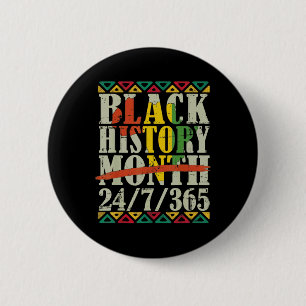 Zwarte Geschiedenis Maand 247365 Met Afrikaanse Ka Ronde Button 5,7 Cm
