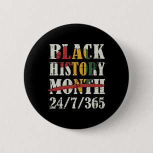 Zwarte Geschiedenis Maand 247365 Met Afrikaanse Ka Ronde Button 5,7 Cm
