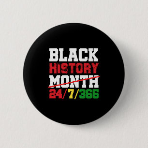 Zwarte Geschiedenis Maand 247365 Zwarte Trots Afri Ronde Button 5,7 Cm