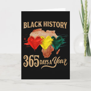 Zwarte Geschiedenis Maand 365 Dagen Kaart Afro Afr