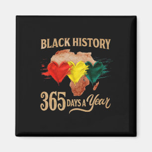 Zwarte Geschiedenis Maand 365 Dagen Kaart Afro Afr Magneet