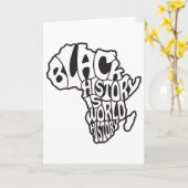 Zwarte Geschiedenis Maand Afrika Kaart Ontwerp Edu (Gele Bloem)
