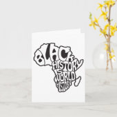 Zwarte Geschiedenis Maand Afrika Kaart Ontwerp Edu (Gele Bloem)