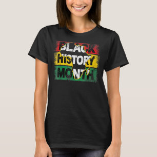 Zwarte geschiedenis Maand Afrika Kaart T-shirt
