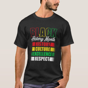 Zwarte Geschiedenis Maand Afrika Mannen Vrouwen Ki T-shirt