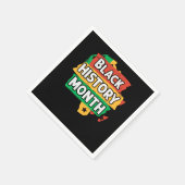 Zwarte geschiedenis Maand Afrika vlag Servet (Hoek)