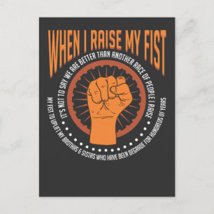 Zwarte geschiedenis Maand Afrikaans erfgoed geprom Briefkaart