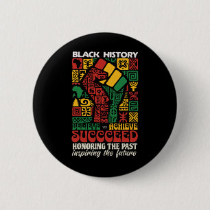 Zwarte Geschiedenis Maand Afrikaans Geloven Bereik Ronde Button 5,7 Cm