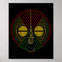 Zwarte Geschiedenis Maand Afrikaans Masker