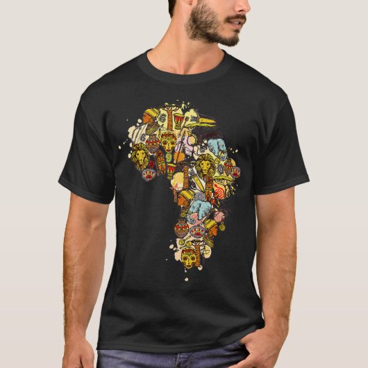 Zwarte geschiedenis maand Afrikaanse A T-shirt (Voorkant)