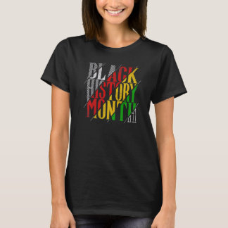Zwarte geschiedenis maand Afrikaanse afro-Amerikaa T-shirt