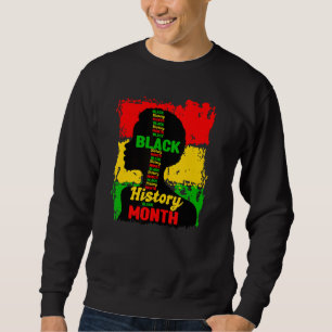 Zwarte Geschiedenis Maand Afrikaanse Afro Meisje Trui