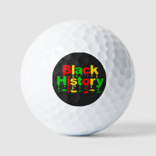 Zwarte Geschiedenis Maand Afrikaanse Amerikaanse M Golfballen