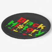 Zwarte Geschiedenis Maand Afrikaanse Amerikaanse M Papieren Bordje (Gekanteld)