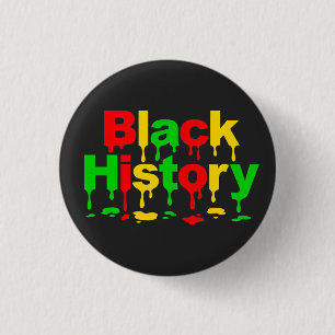 Zwarte Geschiedenis Maand Afrikaanse Amerikaanse M Ronde Button 3,2 Cm