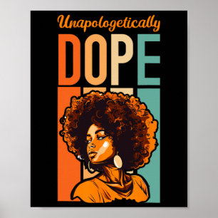 Zwarte geschiedenis Maand Afrikaanse Amerikaanse U Poster