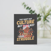 Zwarte Geschiedenis Maand Afrikaanse Amerikaanse v Briefkaart (Staand voorkant)