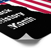 Zwarte geschiedenis Maand Afrikaanse Amerikaanse v Poster (Hoek)