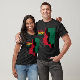 Zwarte geschiedenis Maand Afrikaanse Amerikanen vl T-shirt