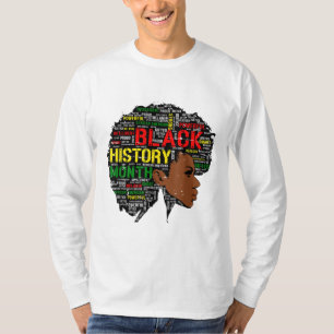 Zwarte geschiedenis Maand Afrikaanse Citaat Grafis T-shirt