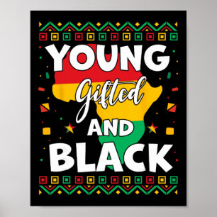 Zwarte Geschiedenis Maand Afrikaanse Kaarten Jong Poster