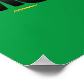 Zwarte geschiedenis Maand Afrikaanse lintkleuren P Poster (Hoek)