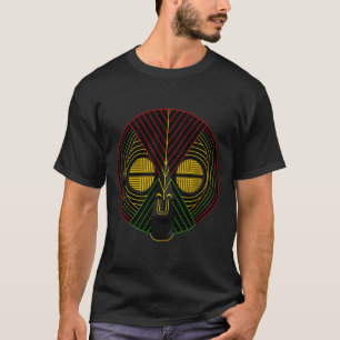 Zwarte geschiedenis maand Afrikaanse masker T-shirt