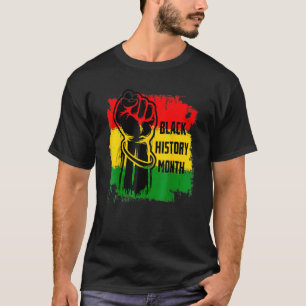 Zwarte Geschiedenis Maand Afrikaanse Pride Mannen  T-shirt