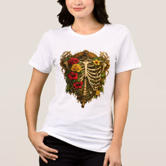 Zwarte Geschiedenis Maand Afrikaanse Skelet Koning Tri-Blend Shirt