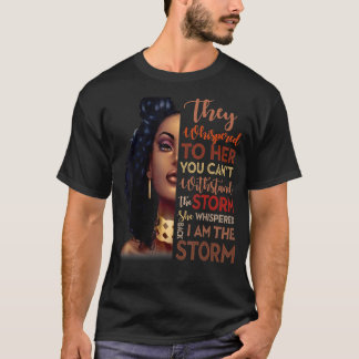 Zwarte Geschiedenis Maand Afrikaanse vrouw Afro ik T-shirt