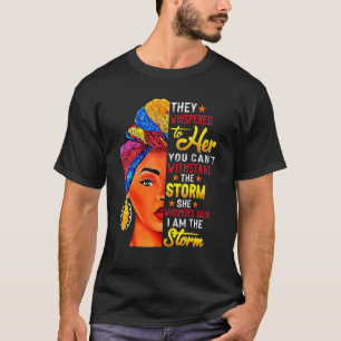 Zwarte Geschiedenis Maand Afrikaanse Vrouw Afro Ik T-shirt