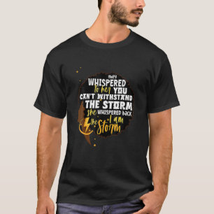 Zwarte Geschiedenis Maand Afrikaanse Vrouw Afro Ik T-shirt