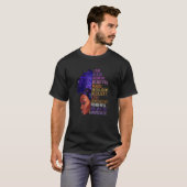 Zwarte Geschiedenis Maand Afrikaanse vrouw Afro ik T-shirt (Voorkant volledig)