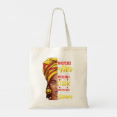 Zwarte Geschiedenis Maand Afrikaanse Vrouw Afro Ik Tote Bag (Achterkant)